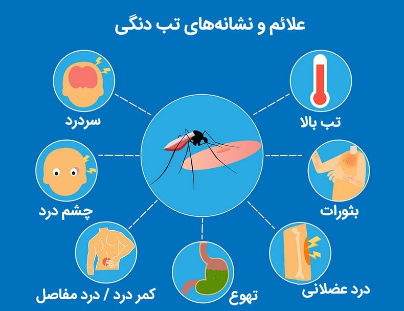 علائم و نشانههای تب دنگی
